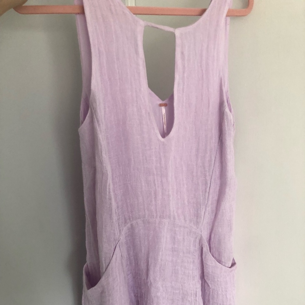 Purple free people mini dress